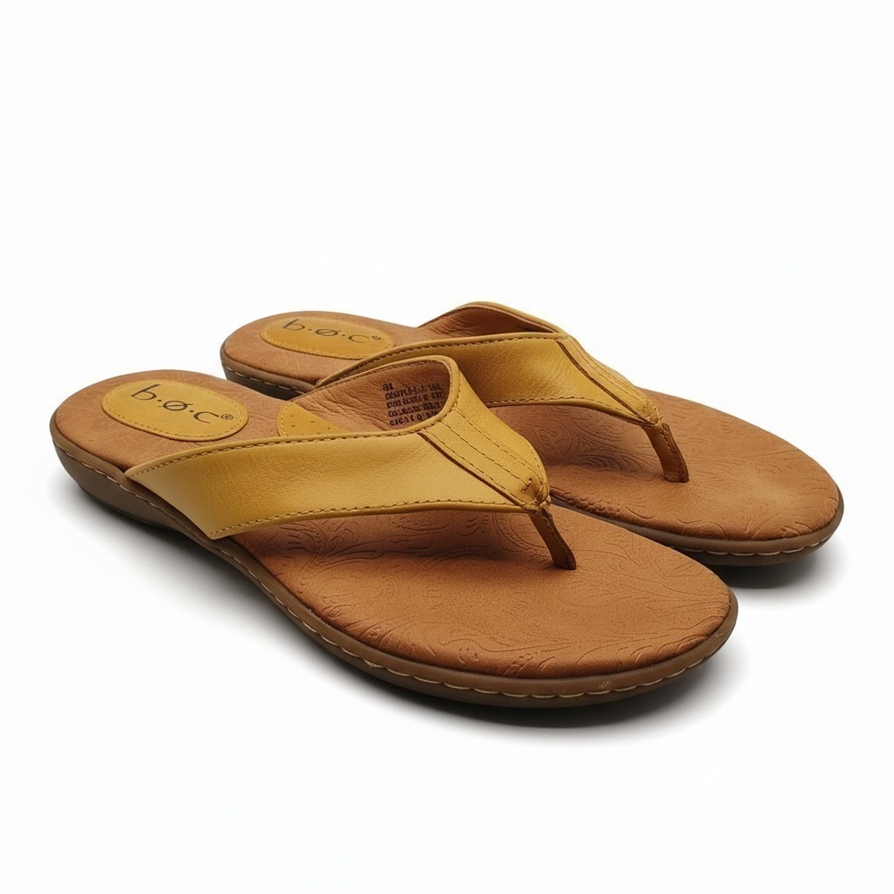 B.O.C. Born Concepts Cadore Camel Thong Flip Flops Sandals Beach Women's Size 8M
